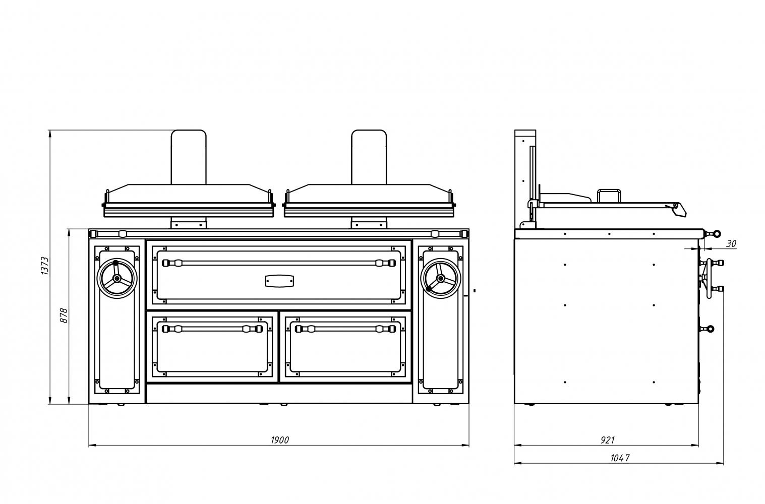 Гриль-мангал PARRILLA-XL-1900